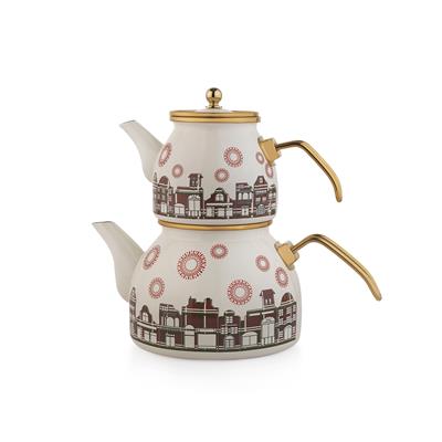 Schafer Spark Emaye Çaydanlık Takımı 3 Parça-Asorti