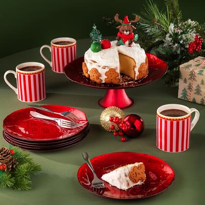 Schafer Spark Pasta Seti 7 Parça-Kırmızı