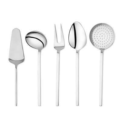Schafer Steely Çelik Servis Seti 5 Parça-Gümüş02