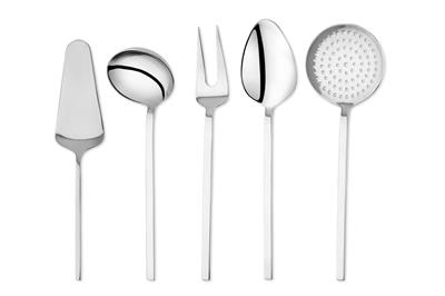 Schafer Steely Çelik Servis Seti 5 Parça-Gümüş02