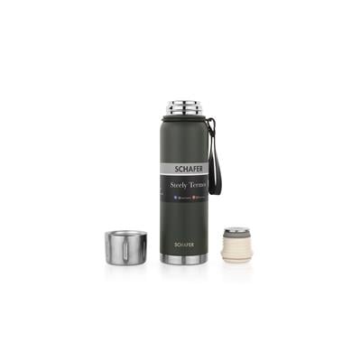 Schafer Steely Termos 750 Ml-Yeşil