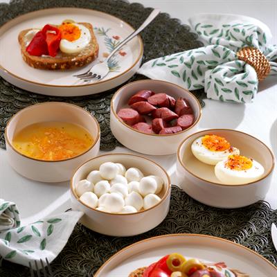 Schafer Sunny 4 Kişilik Kahvaltı Takımı 10 Parça-Kahve