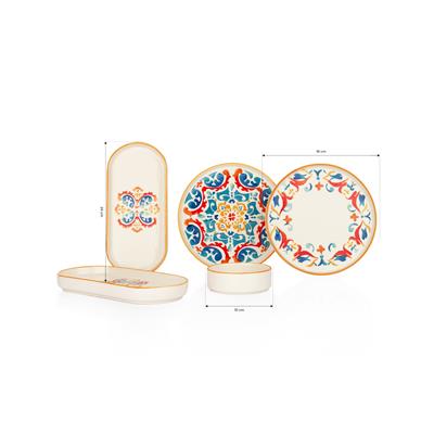 Schafer Sunny 4 Kişilik Kahvaltı Takımı 10 Parça-Hardal