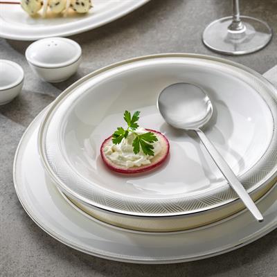 Schafer Superfine Bone Delicea Yemek Takımı 56 Parça-Platin