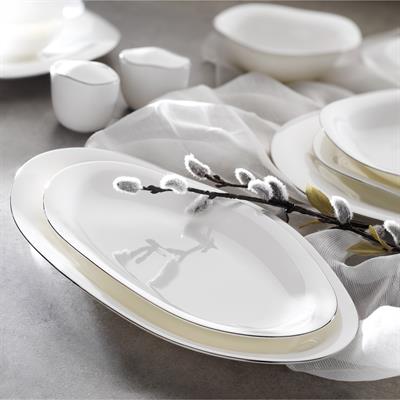 Schafer Superfine Bone Elixir Yemek Takımı 56 Parça-Platin