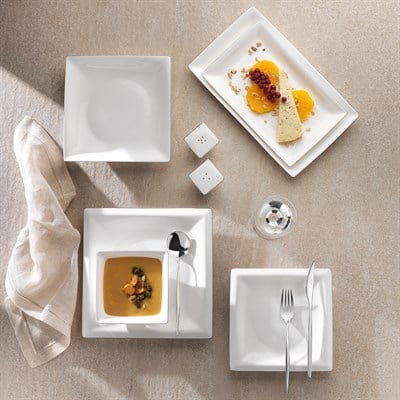 Schafer Superfine Bone Fate Yemek Takımı 56 Parça-Platin