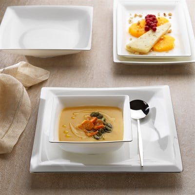 Schafer Superfine Bone Fate Yemek Takımı 56 Parça-Platin