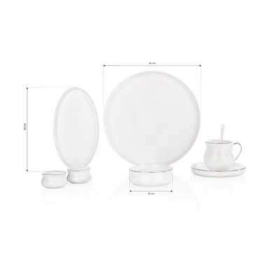 Schafer Superfine Bone Lumiere Kahvaltı Takımı 32 Parça-Platin