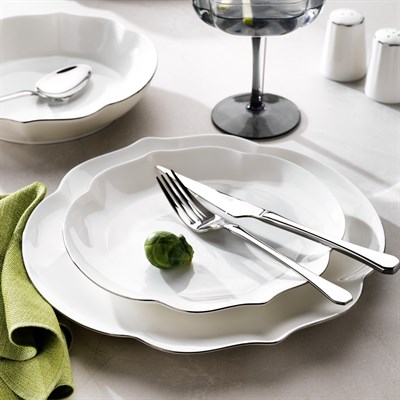 Schafer Superfine Bone Rosalie Yemek Takımı 56 Parça-Platin