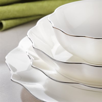 Schafer Superfine Bone Rosalie Yemek Takımı 56 Parça-Platin