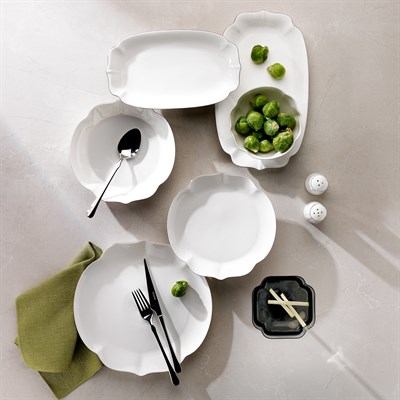 Schafer Superfine Bone Rosalie Yemek Takımı 56 Parça-Platin