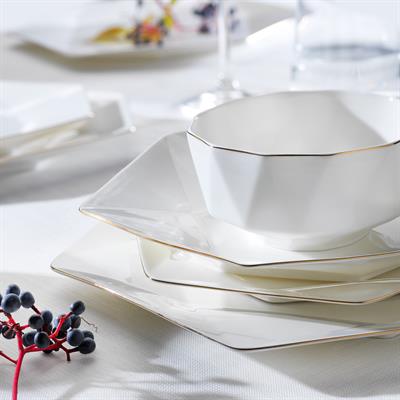 Schafer Superfine Bone Star Yemek Takımı 56 Parça-Gold