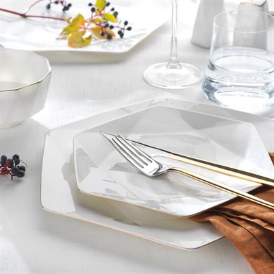 Schafer Superfine Bone Star Yemek Takımı 56 Parça-Gold