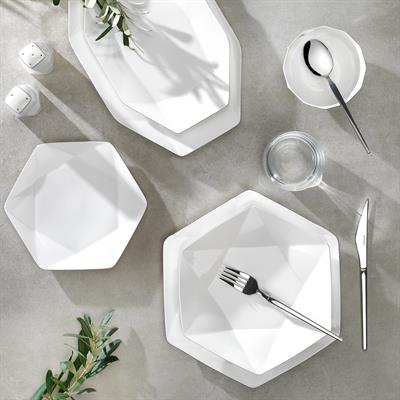 Schafer Superfine Bone Star Yemek Takımı 56 Parça-Platin