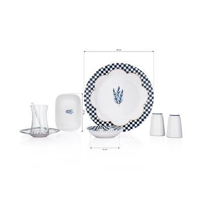 Schafer Suzzy Kahvaltı Takımı 32 Parça-Mavi