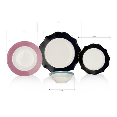 Schafer Talya Yemek Takımı 24 Parça-Asorti