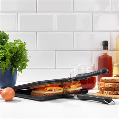 Schafer Tastemake Döküm Ocak Üstü Tost Izgara 20x26 Cm-2 Parça