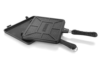 Schafer Tastemake Döküm Ocak Üstü Tost Izgara 20x26 Cm-2 Parça