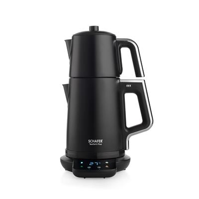 Schafer Teaform Plus Dijital Paslanmaz Çay Makinesi-Siyah