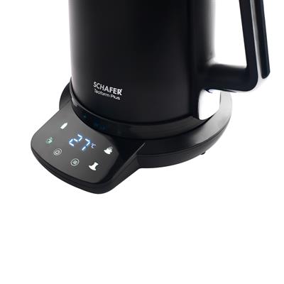 Schafer Teaform Plus Dijital Paslanmaz Çay Makinesi-Siyah