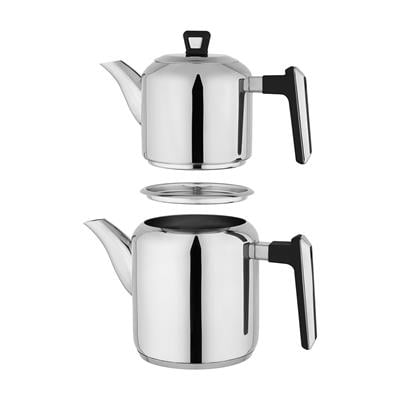 Schafer TeaLine Çelik Çaydanlık Takımı 4 Parça-Siyah