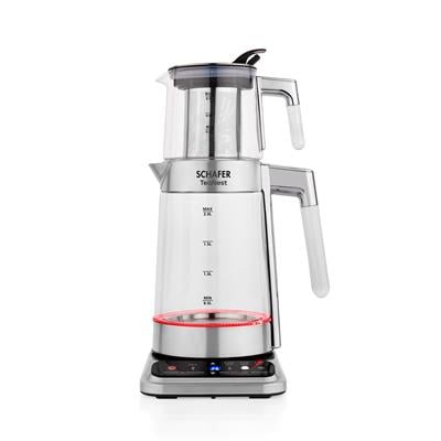 Schafer TeaNest Dijital Cam Çay Makinesi-Inox
