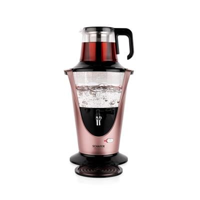 Schafer Tee Haus Yeni Nesil Elektrikli Cam Semaver-Rosegold