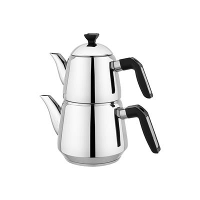 Schafer TeeHaus Çelik Çaydanlık Takımı 4 Parça-Siyah