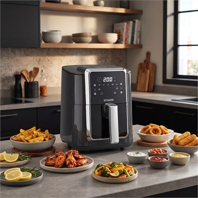 Schafer Thermochef Elegance 4,5 Litre Airfryer/Sıcak Hava Fritözü-Antrasit