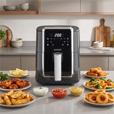 Schafer Thermochef Elegance 4,5 Litre Airfryer/Sıcak Hava Fritözü-Antrasit