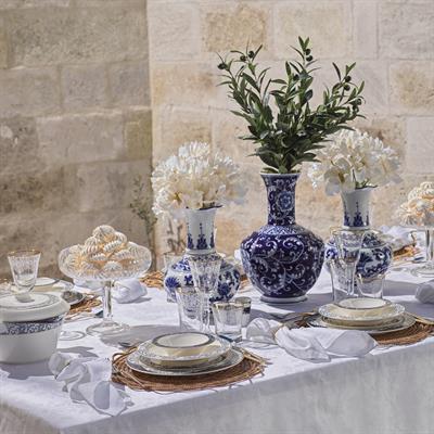 Schafer Tılsım Lace Yemek Takımı 60 Parça-Lacivert