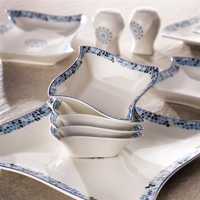 Schafer Twist Kahvaltı Takımı 32 Parça-Mavi