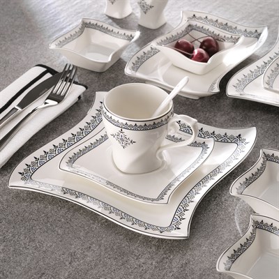 Schafer Twist Kahvaltı Takımı 32 Parça-Siyah