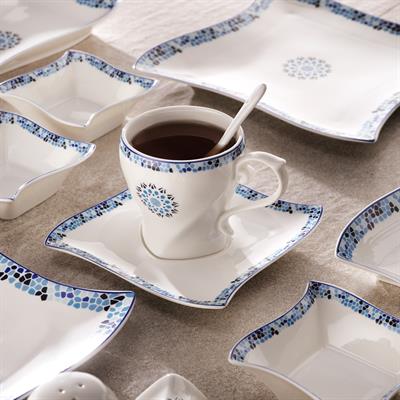 Schafer Twist Kahvaltı Takımı 32 Parça-Mavi