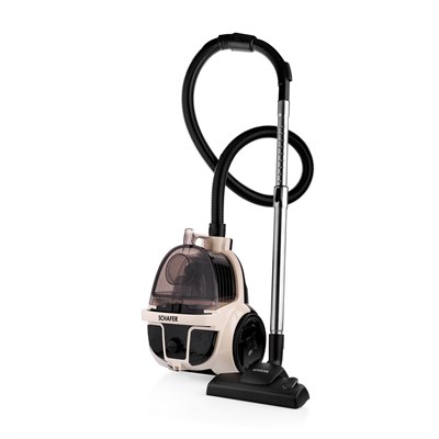 Schafer Vortex Toz Torbasız Elektrikli Süpürge-Krem/Siyah