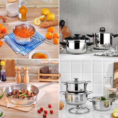 Schafer Yeni Ev Çelik Mutfak Seti - 12 Parça