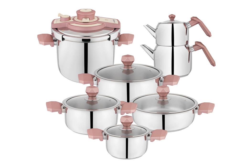 Schafer New Honor Çelik Çeyiz Seti 13 Parça-Rosegold | Schafer