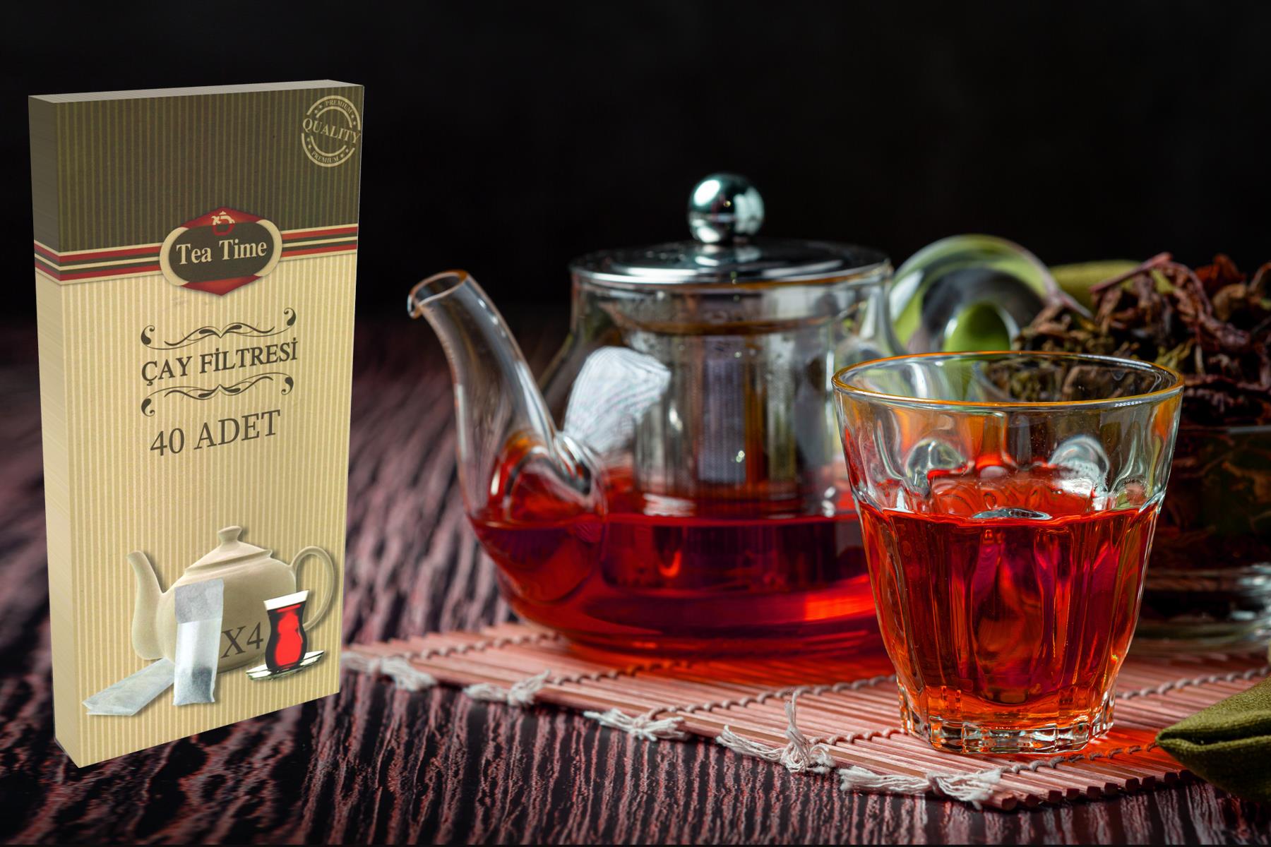 Çay Filtresi 10 Kutu 40lı 400 Adet Filtre Large Boy Premium Kalite Çay Poşeti