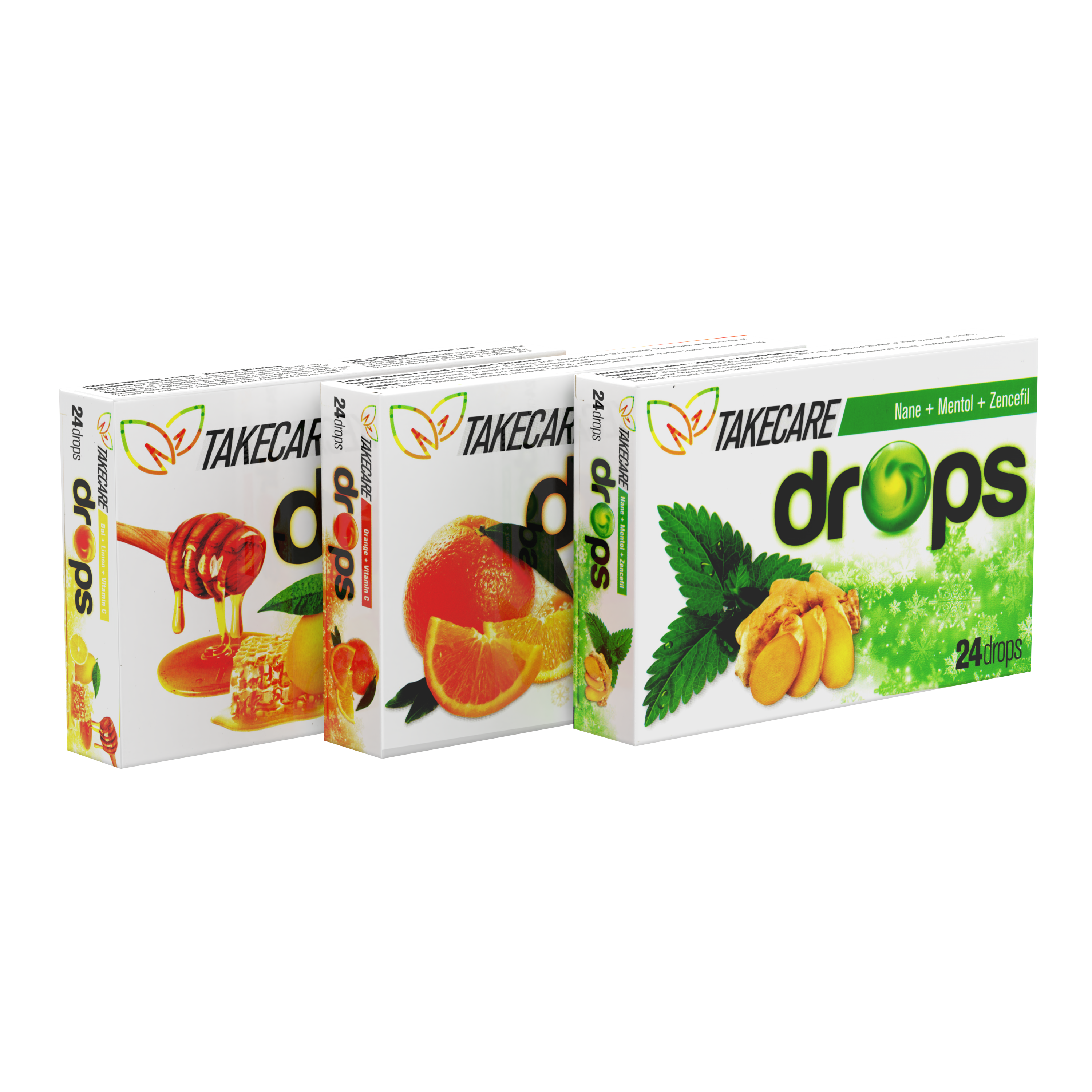 Portakal Aromalı C Vitamini içeren 24lü DROPS 3lü Paket