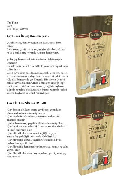 Çay Filtresi 100lü L Boy