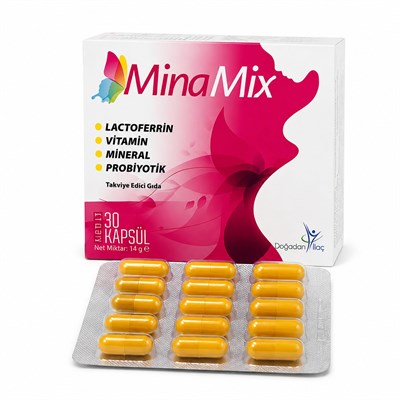 Lactoferrin Vitamin Mineral Probiyotik içeren Takviye Edici Gıda