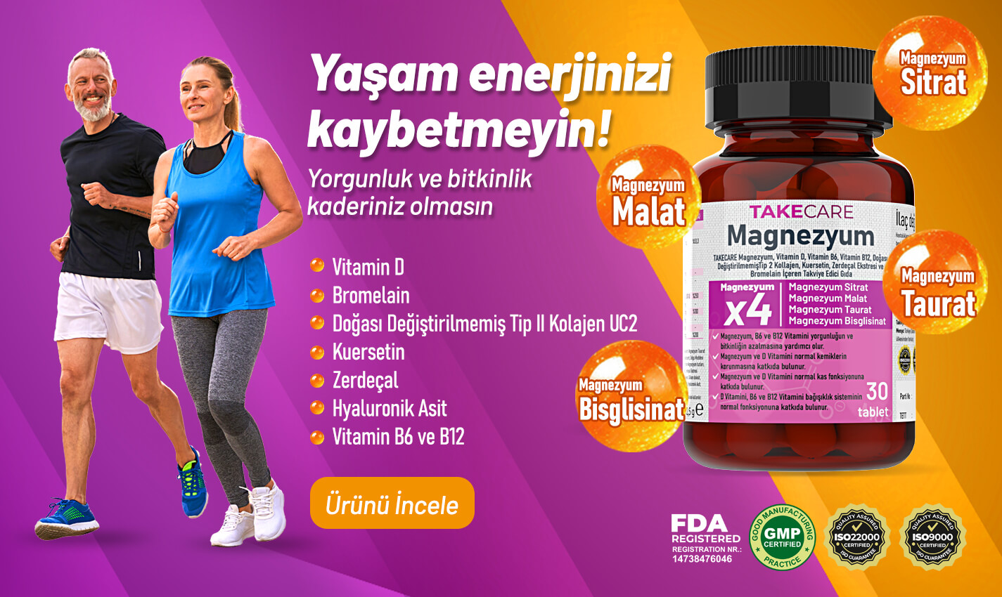 TAKECARE 4xMagnezyum 