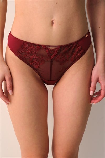 Monaco Bordo Dantelli Slip Külot