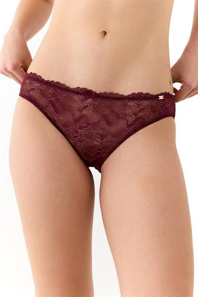 Roma Bordo Full Dantel Slip Külot