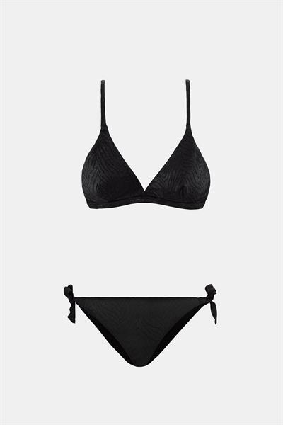 Bali Siyah Dolgusuz Üçgen  Bikini Takım