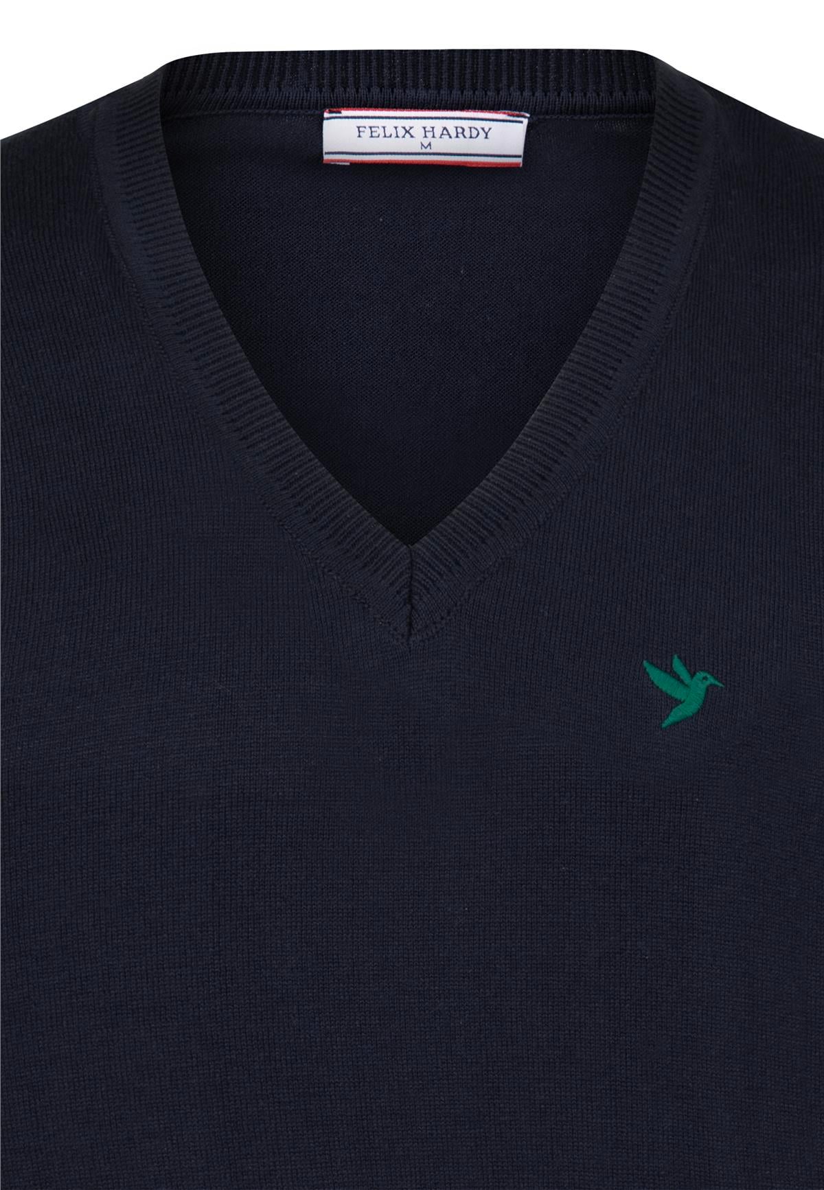 2li V Yaka Triko Kazak - Bej-Lacivert