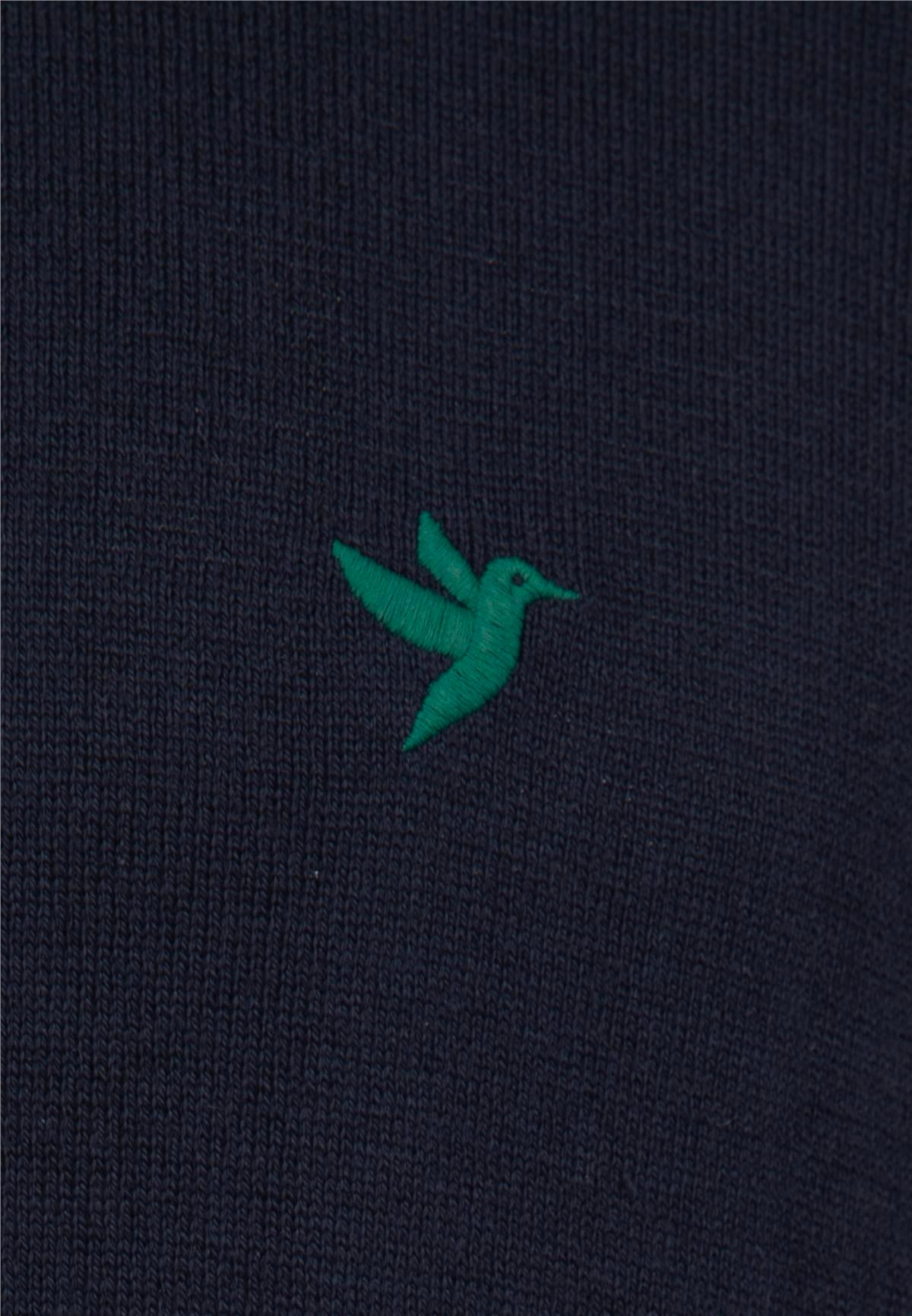 2li V Yaka Triko Kazak - Bej-Lacivert