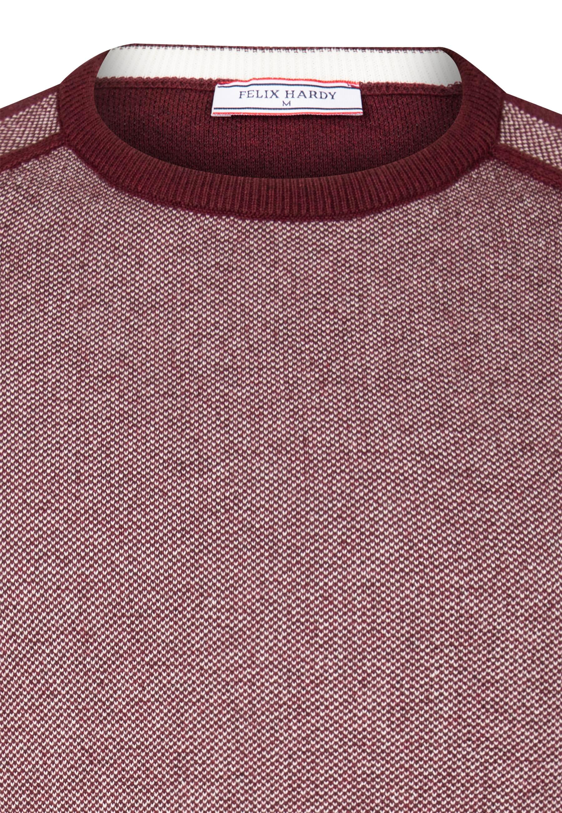Bisiklet Yaka Basic Kazak - Bordo