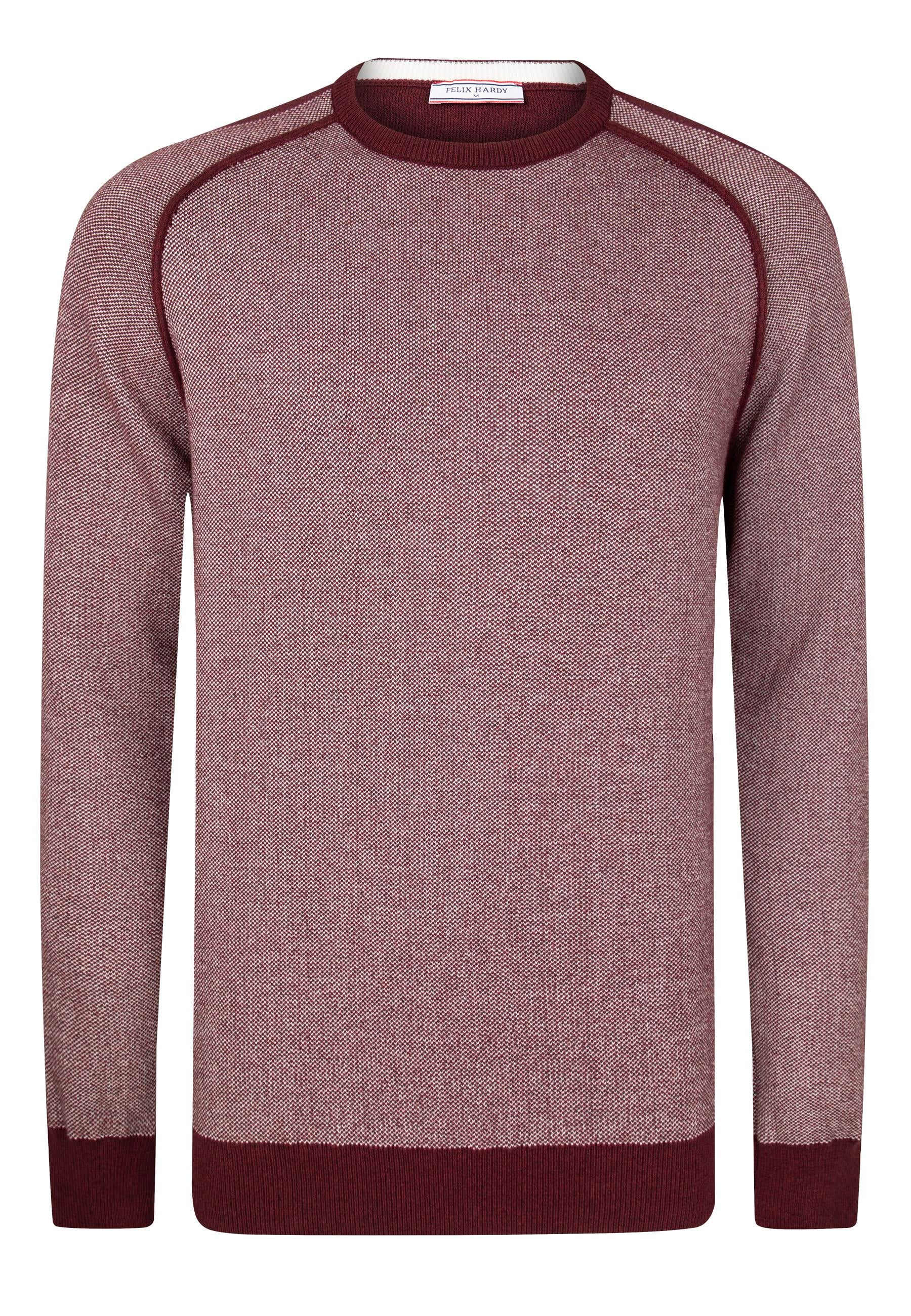 Bisiklet Yaka Basic Kazak - Bordo