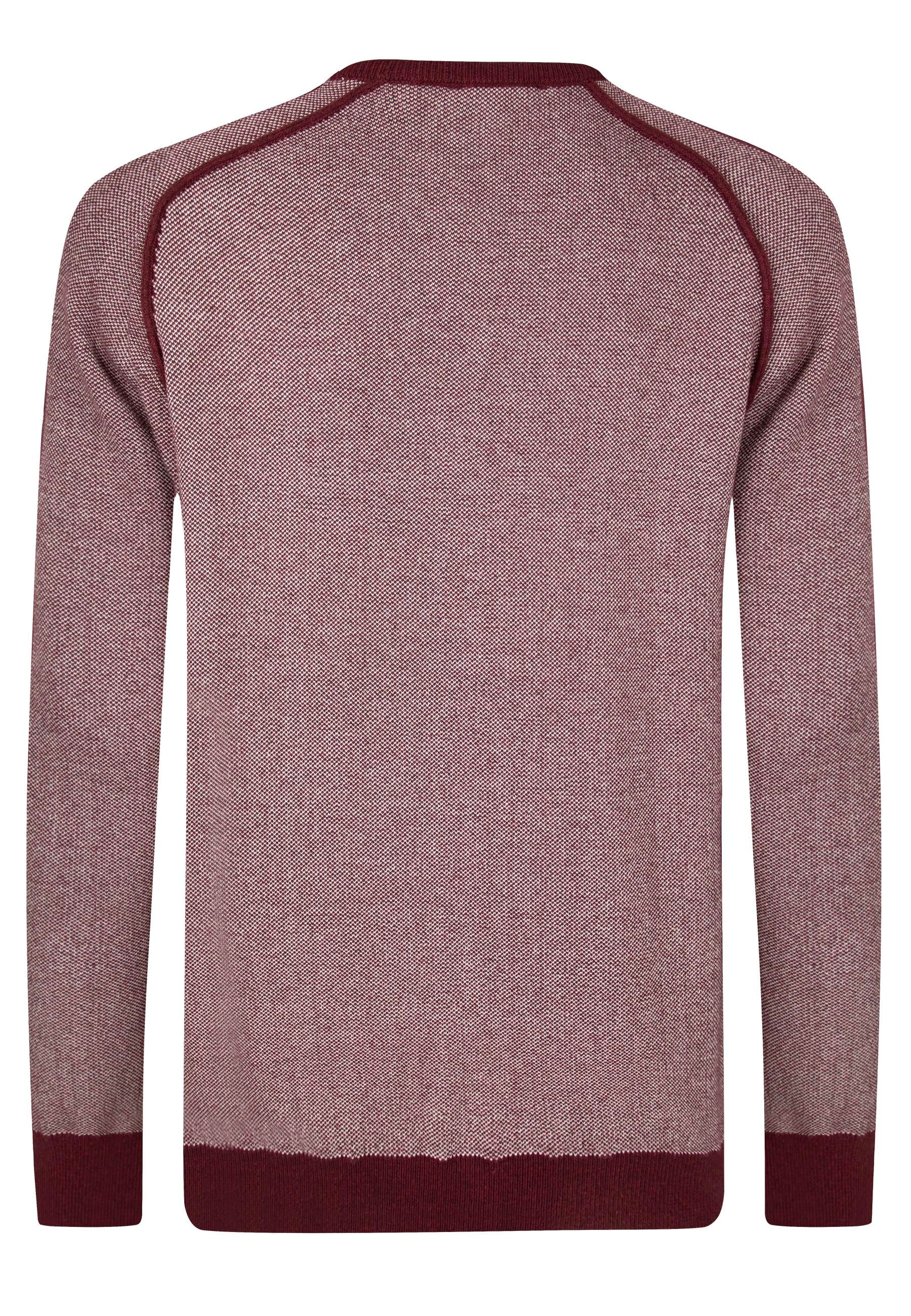 Bisiklet Yaka Basic Kazak - Bordo